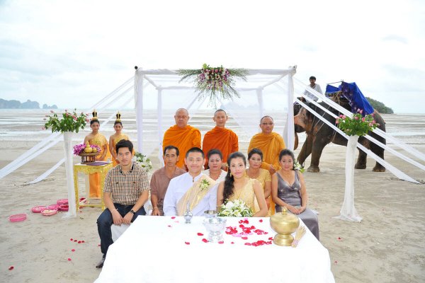 Elephant Marriage Beach Thai